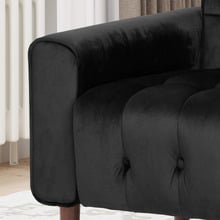 Bartos Button-Tufted Velvet Armchair
